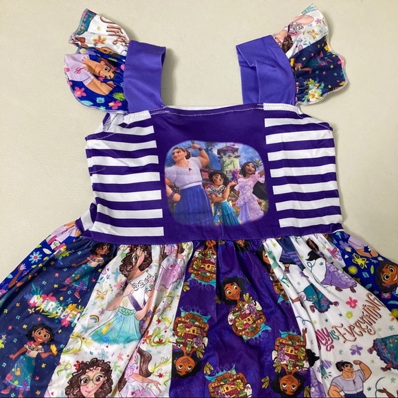 Encanto Mirabel Isabela Twirl Colorful cute ruffle dress - Picture 5 of 8